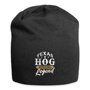 texas hog hunting legend Design for a hunting fan - Jersey Beanie - black - Front