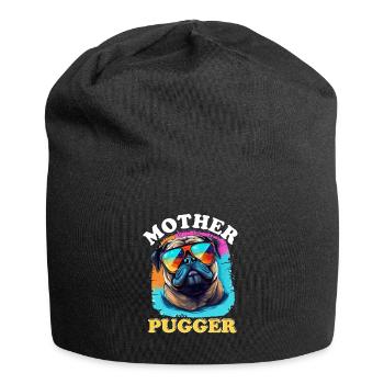 Pug Dog Breed Pet - Mother Pugger - Bonnet en jersey - noir - Devant