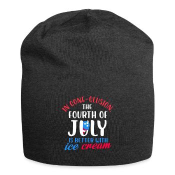 in cone clusion fourth of july Design - Jersey Beanie - charcoal grey - Front
