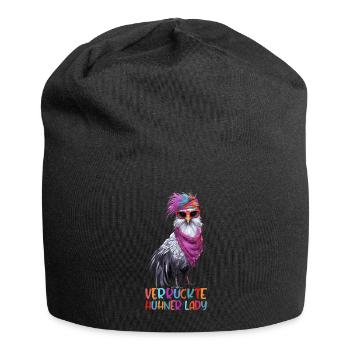 Witziger Spruch Landwirt Bauer Hühner Henne - Jersey-Beanie - Schwarz - Vorne