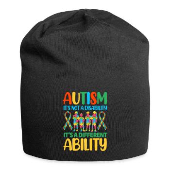 Autism Autistic - Jersey Beanie - black - Front