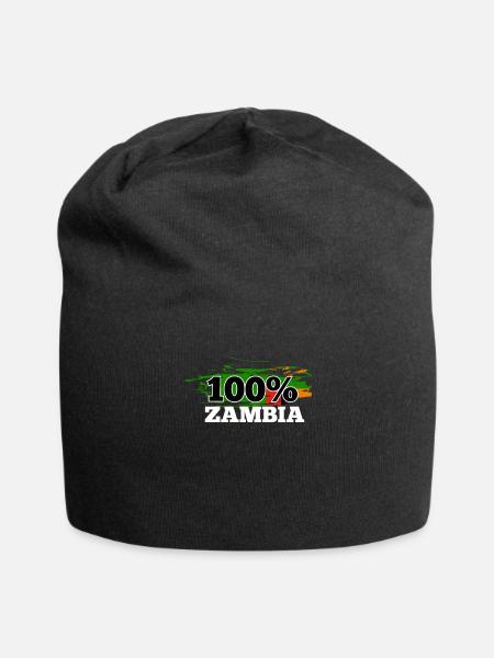 Sambia - Jersey-Beanie - Schwarz