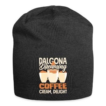Dalgona Dreaming Café, Crème, Délice - Bonnet en jersey - charbon - Devant