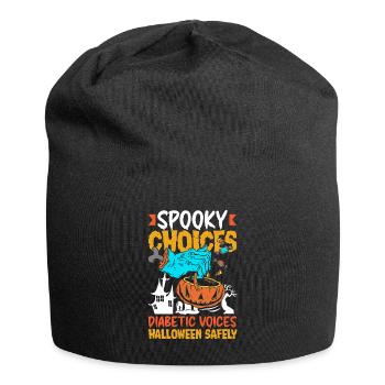 Spooky Choices Voix diabétiques Halloween en toute sécurité - Bonnet en jersey - noir - Devant