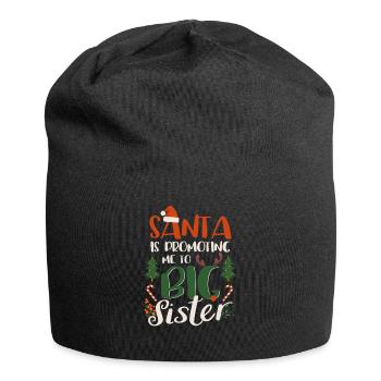Der Weihnachtsmann befördert mich zur großen - Jersey-Beanie - Schwarz - Vorne