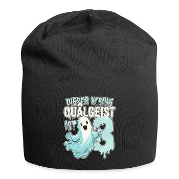 Dieser kleine Quälgeist ist 3 - drei Jahre - 3. - Jersey-Beanie - Schwarz - Vorne