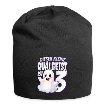 Dieser kleine Quälgeist ist 3 - drei Jahre - 3. - Jersey-Beanie - Schwarz - Vorne