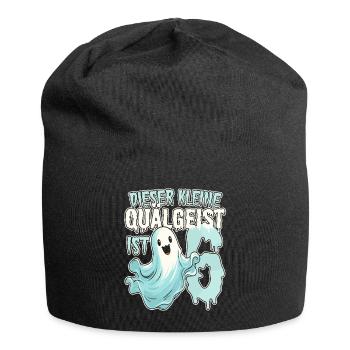 Dieser kleine Quälgeist ist 6 - sechs Jahre - 6. - Jersey-Beanie - Schwarz - Vorne
