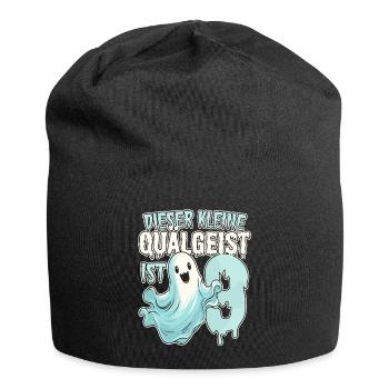Dieser kleine Quälgeist ist 9 - neun Jahre - 9. - Jersey-Beanie - Schwarz - Vorne