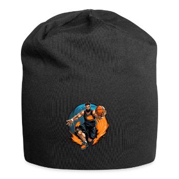 BASKETBALL pour toujours! - Bonnet en jersey - noir - Devant