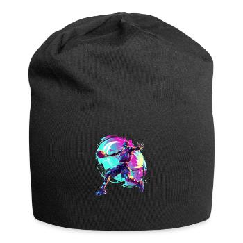 BASKETBALL pour toujours! - Bonnet en jersey - noir - Devant