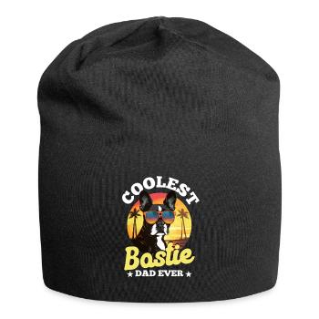 Boston Terrier Bostie Dog Breed Pet - Jersey Beanie - black - Front