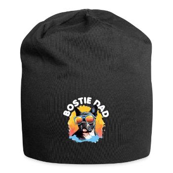Boston Terrier Bostie Dog Breed Pet - Jersey Beanie - black - Front