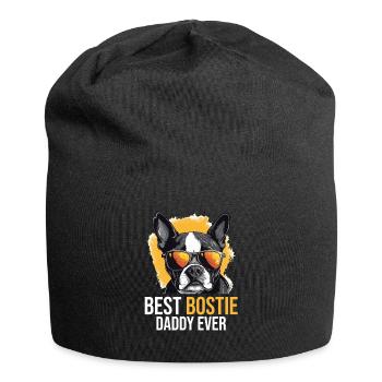 Boston Terrier Bostie Dog Breed Pet - Jersey Beanie - black - Front