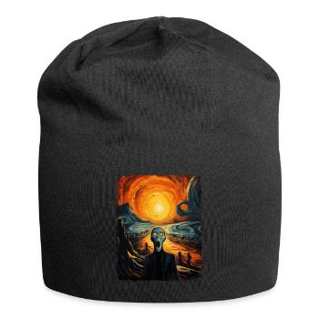 Ghost Costume Creepy Halloween Art - Jersey Beanie - black - Front