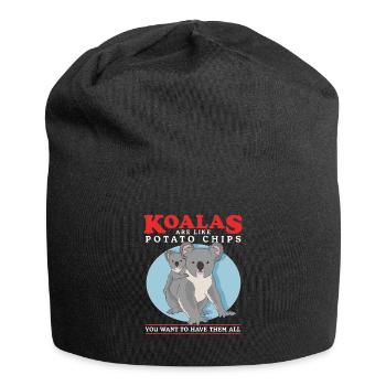 Koala Koalas Koala Bears Koala Bear Cadeau - Bonnet en jersey - noir - Devant
