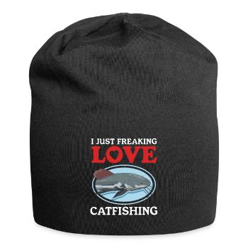 Angler Catfish Fishing Fishing Fish Gift - Jersey Beanie - black - Front
