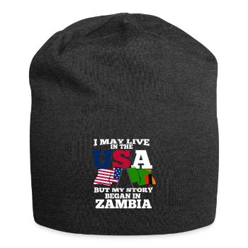 Zambia - Jersey Beanie - charcoal grey - Front