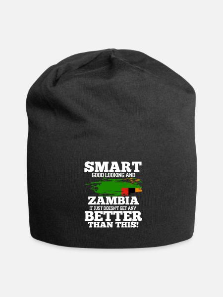 Sambia - Jersey-Beanie - Schwarz
