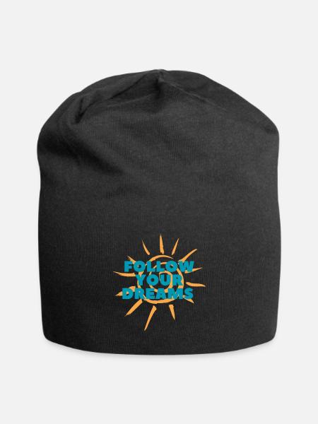 DREAMS 1 - Jersey-Beanie - Schwarz