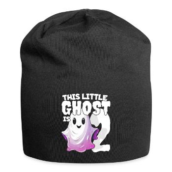 Dieser kleine Quälgeist ist 2 - zwei Jahre - 2. - Jersey-Beanie - Schwarz - Vorne