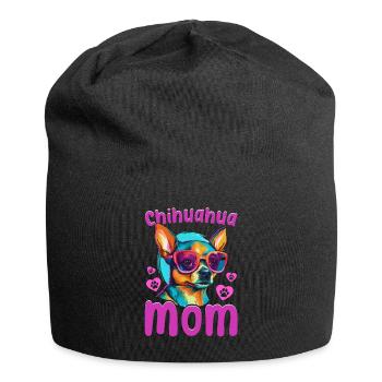 Chihuahua Chiwawa Dog Breed Pet - Chihuahua mom - Jersey-Beanie - Schwarz - Vorne