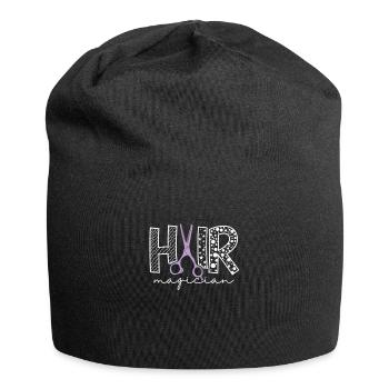 Hair Magician Hairdresser Profession Hair - Jersey Beanie - black - Front