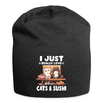 Sushi Chats Neko Cat Otaku T Japon Sushi - Bonnet en jersey - noir - Devant