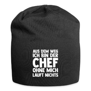 Arbeit Kollegen Büro Teamleiter Führungskraft Chef - Jersey-Beanie - Schwarz - Vorne