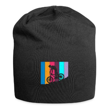 Retro Bike MTB: Mountain Adventure Offroad Downhill - Jersey Beanie - black - Front