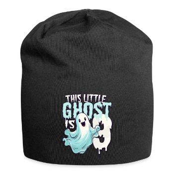 This little pest is 9 - nine years old - 9. - Jersey Beanie - black - Front
