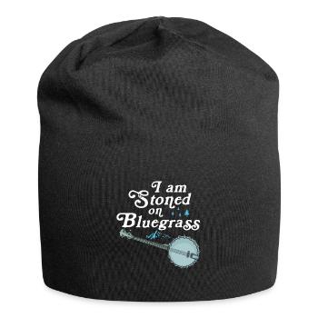 Banjo Shirts For Men Bluegrass Appalachia Folk - Jersey Beanie - black - Front