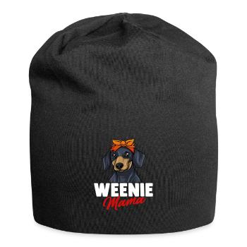Teckel Cadeau Dixie Viennese Doxie Teckel - Bonnet en jersey - noir - Devant