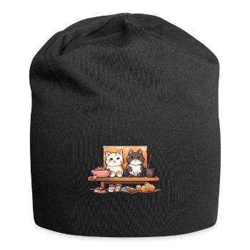 Kawaii Sushi Cat for Anime Fans Ingenious Otaku - Jersey Beanie - black - Front