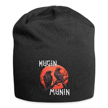 Vegvisir Kompass | Wikinger T-Shirt | Odins Raben - Jersey-Beanie - Schwarz - Vorne