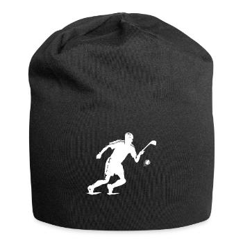 Hurling Ireland Irish Sport Gaelic Sliotar Hurler - Jersey Beanie - black - Front