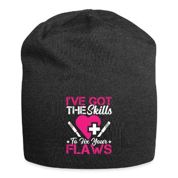 Plastic Surgeon Fix Your Mistakes - Jersey Beanie - charcoal grey - Front