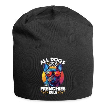 Bouledogue français Tous les chiens sont cool - Bonnet en jersey - noir - Devant