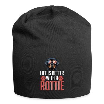 Rottweiler Rottie Dog Race Pet - Bonnet en jersey - noir - Devant