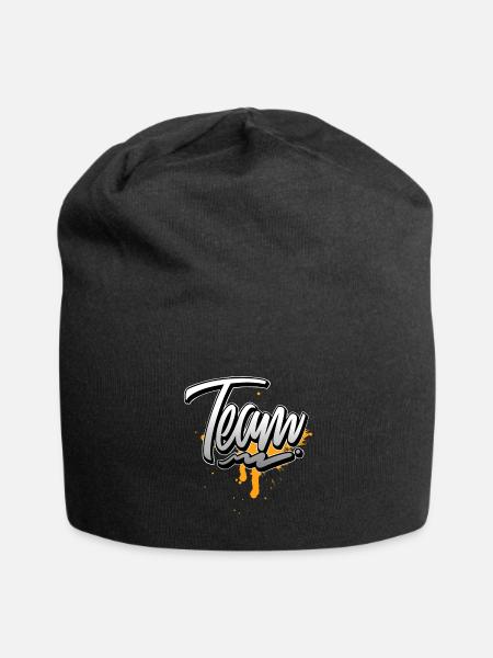 Équipe - Bonnet en jersey - noir