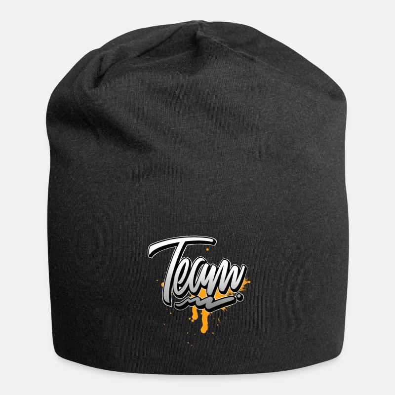 Équipe - Bonnet en jersey - noir