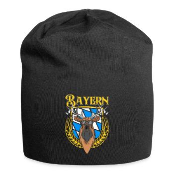 Bayern Shirt München Bayerische Flagge Bayer - Jersey-Beanie - Schwarz - Vorne