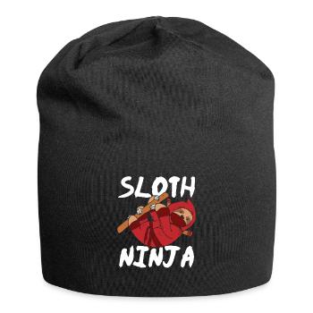 Ninja paresseux - Bonnet en jersey - noir - Devant