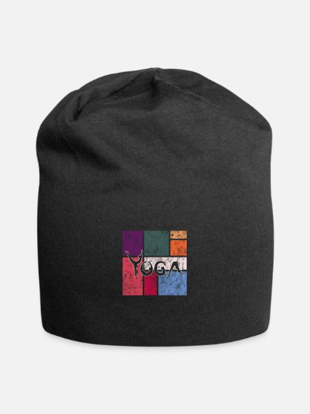 Yoga - Jersey-Beanie - Schwarz