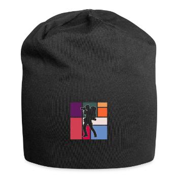 Photographie - Bonnet en jersey - noir - Devant
