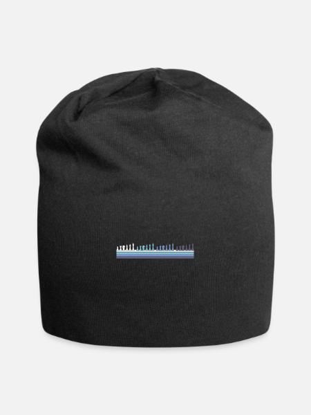 Schach - Jersey-Beanie - Schwarz