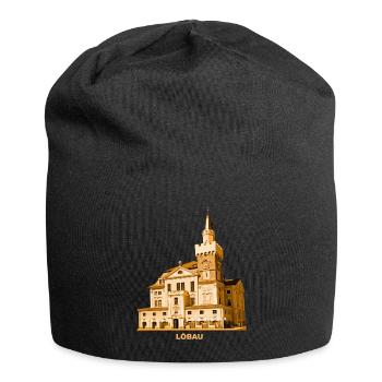 Löbau Rathaus Oberlausitz Görlitz Sachsen - Bonnet en jersey - noir - Devant