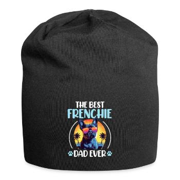 French Bulldog Frenchie Dog Pet The Best Frenchie - Jersey Beanie - black - Front