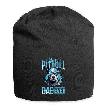 Pitbull Pittie Dog Breed Pet Meilleur Pitbull Dad Ever - Bonnet en jersey - noir - Devant