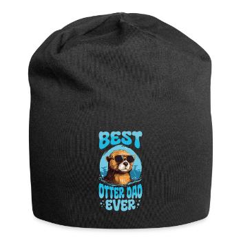 Otter Animal Kids & Adult - Best Otter Dad ever - Jersey Beanie - black - Front